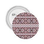 Ukrainian Folk Seamless Pattern Ornament 2.25  Buttons