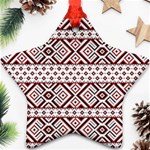 Ukrainian Folk Seamless Pattern Ornament Ornament (Star)