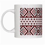 Ukrainian Folk Seamless Pattern Ornament White Mug