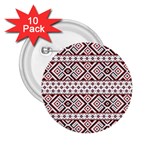 Ukrainian Folk Seamless Pattern Ornament 2.25  Buttons (10 pack) 