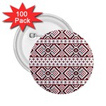 Ukrainian Folk Seamless Pattern Ornament 2.25  Buttons (100 pack) 