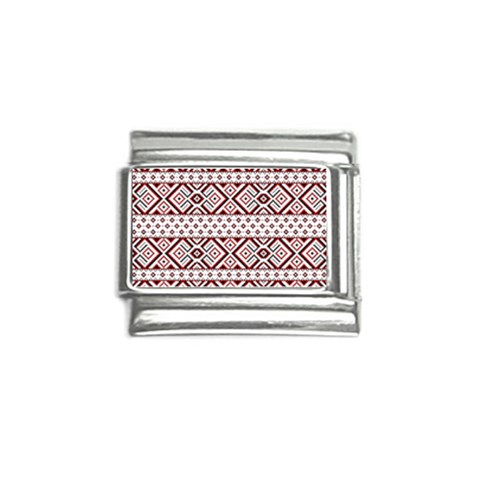 Ukrainian Folk Seamless Pattern Ornament Italian Charm (9mm) from ArtsNow.com Front