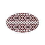 Ukrainian Folk Seamless Pattern Ornament Sticker (Oval)