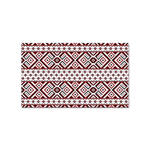 Ukrainian Folk Seamless Pattern Ornament Sticker (Rectangular) from ArtsNow.com Front