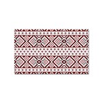 Ukrainian Folk Seamless Pattern Ornament Sticker (Rectangular)