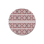 Ukrainian Folk Seamless Pattern Ornament Magnet 3  (Round)