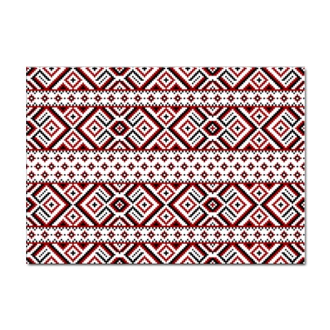 Ukrainian Folk Seamless Pattern Ornament Sticker A4 (100 pack) from ArtsNow.com Front