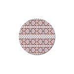 Ukrainian Folk Seamless Pattern Ornament Golf Ball Marker