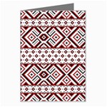 Ukrainian Folk Seamless Pattern Ornament Greeting Card