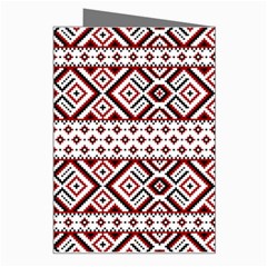 Ukrainian Folk Seamless Pattern Ornament Greeting Card from ArtsNow.com Right