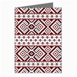 Ukrainian Folk Seamless Pattern Ornament Greeting Cards (Pkg of 8)