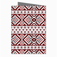 Ukrainian Folk Seamless Pattern Ornament Greeting Cards (Pkg of 8) from ArtsNow.com Right