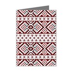 Ukrainian Folk Seamless Pattern Ornament Mini Greeting Card