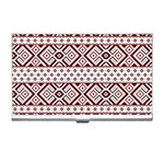 Ukrainian Folk Seamless Pattern Ornament Business Card Holder