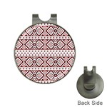 Ukrainian Folk Seamless Pattern Ornament Hat Clips with Golf Markers