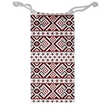 Ukrainian Folk Seamless Pattern Ornament Jewelry Bag