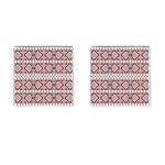 Ukrainian Folk Seamless Pattern Ornament Cufflinks (Square)