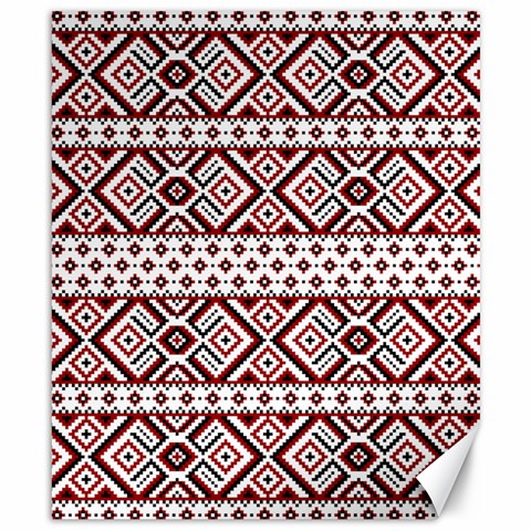 Ukrainian Folk Seamless Pattern Ornament Canvas 8  x 10  from ArtsNow.com 8.15 x9.66  Canvas - 1