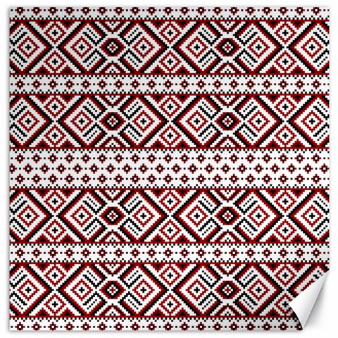 Ukrainian Folk Seamless Pattern Ornament Canvas 16  x 16  from ArtsNow.com 15.2 x15.41  Canvas - 1