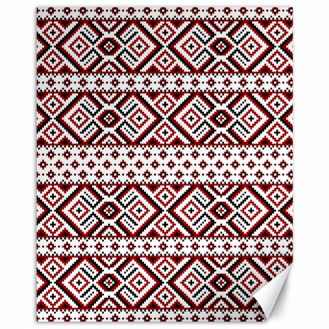 Ukrainian Folk Seamless Pattern Ornament Canvas 11  x 14  from ArtsNow.com 10.95 x13.48  Canvas - 1