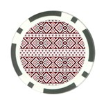 Ukrainian Folk Seamless Pattern Ornament Poker Chip Card Guard