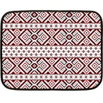 Ukrainian Folk Seamless Pattern Ornament Fleece Blanket (Mini)