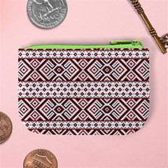 Ukrainian Folk Seamless Pattern Ornament Mini Coin Purse from ArtsNow.com Back