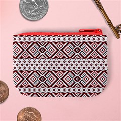 Ukrainian Folk Seamless Pattern Ornament Mini Coin Purse from ArtsNow.com Back