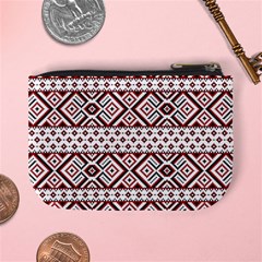 Ukrainian Folk Seamless Pattern Ornament Mini Coin Purse from ArtsNow.com Back