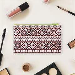 Ukrainian Folk Seamless Pattern Ornament Cosmetic Bag (Small) from ArtsNow.com Back