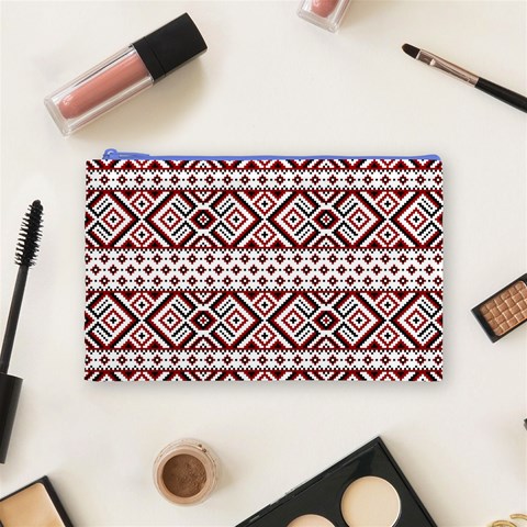 Ukrainian Folk Seamless Pattern Ornament Cosmetic Bag (Medium) from ArtsNow.com Front