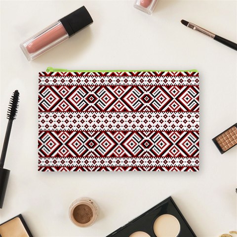 Ukrainian Folk Seamless Pattern Ornament Cosmetic Bag (Medium) from ArtsNow.com Front