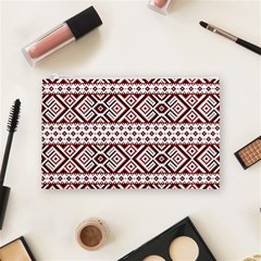 Ukrainian Folk Seamless Pattern Ornament Cosmetic Bag (Medium) from ArtsNow.com Front