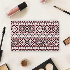 Ukrainian Folk Seamless Pattern Ornament Cosmetic Bag (Medium) from ArtsNow.com Back