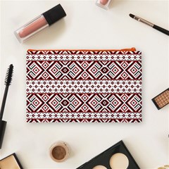 Ukrainian Folk Seamless Pattern Ornament Cosmetic Bag (Medium) from ArtsNow.com Back