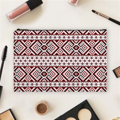 Ukrainian Folk Seamless Pattern Ornament Cosmetic Bag (Large) from ArtsNow.com Front