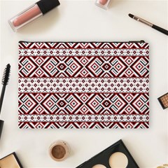 Ukrainian Folk Seamless Pattern Ornament Cosmetic Bag (Large) from ArtsNow.com Back