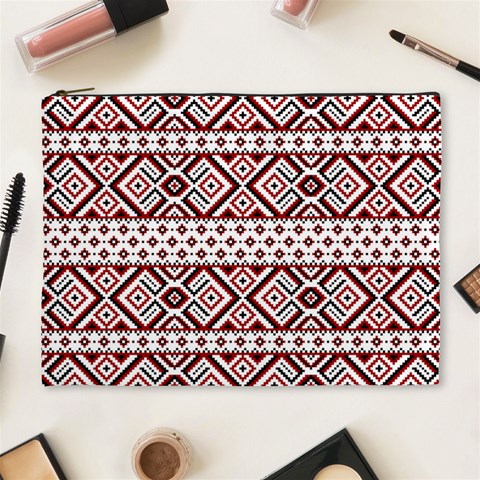 Ukrainian Folk Seamless Pattern Ornament Cosmetic Bag (XL) from ArtsNow.com Front