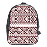 Ukrainian Folk Seamless Pattern Ornament School Bag (Large)