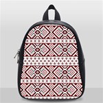 Ukrainian Folk Seamless Pattern Ornament School Bag (Small)