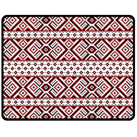 Ukrainian Folk Seamless Pattern Ornament Fleece Blanket (Medium) from ArtsNow.com 60 x50  Blanket Front