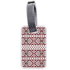 Ukrainian Folk Seamless Pattern Ornament Luggage Tag (two sides) from ArtsNow.com Front