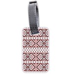 Ukrainian Folk Seamless Pattern Ornament Luggage Tag (two sides)