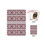 Ukrainian Folk Seamless Pattern Ornament Playing Cards Single Design (Mini)