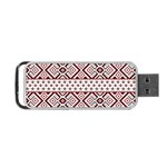 Ukrainian Folk Seamless Pattern Ornament Portable USB Flash (One Side)