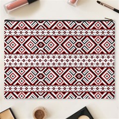 Ukrainian Folk Seamless Pattern Ornament Cosmetic Bag (XXXL) from ArtsNow.com Back