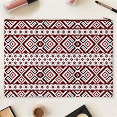 Ukrainian Folk Seamless Pattern Ornament Cosmetic Bag (XXXL) from ArtsNow.com Back