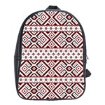 Ukrainian Folk Seamless Pattern Ornament School Bag (XL)