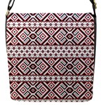 Ukrainian Folk Seamless Pattern Ornament Flap Closure Messenger Bag (S)