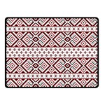 Ukrainian Folk Seamless Pattern Ornament Two Sides Fleece Blanket (Small)